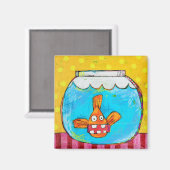 Aimant à poisson d'or non charné (Recto/Verso)