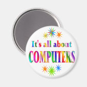 Aimant A propos des ordinateurs (Recto/Verso)