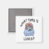Aimant À quelle heure est le déjeuner (Recto/Verso)