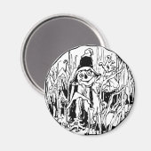 Aimant à rayures d'Halloween (Recto/Verso)