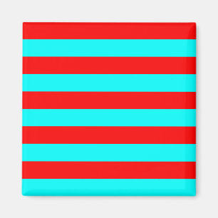 Aimant à rayures rouges