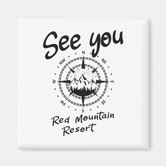 Aimant À Red Mountain Resort Randonnée Vacances Ski (Devant)