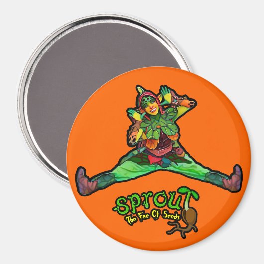 Aimant à ressort orange (Recto/Verso)