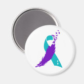 Aimant à ruban de sensibilisation au suicide à bas (Recto/Verso)