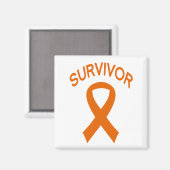 Aimant à ruban pour cancer de la leucémie orange s (Recto/Verso)