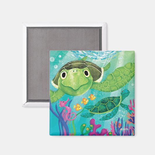 Aimant A Sea Turtle (Recto/Verso)