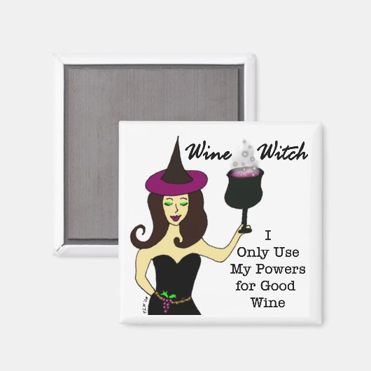 Aimant à sorcière à vin (Recto/Verso)