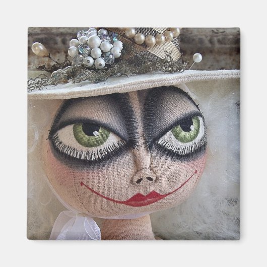 Aimant à sorcière blanche (Devant)