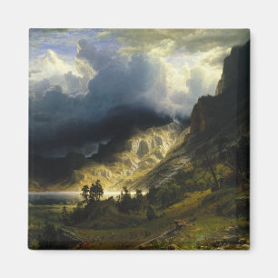 Aimant A Storm in the Rocky Mountains Bierstadt