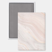 Aimant à texture de marbre en forme de rectangle r (Recto/Verso)