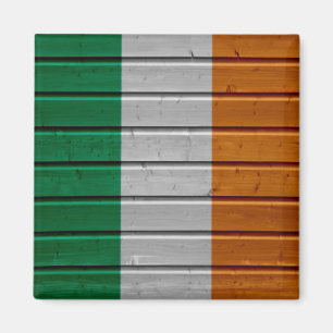 Aimant à texture de planche en bois d'Irlande
