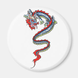 Aimant à thème cool Oriental Dragon