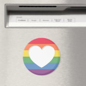 Aimant à thème du drapeau arc-en-ciel (In Situ (Lave-vaisselle))