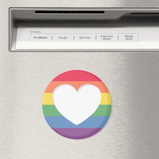 Aimant à thème du drapeau arc-en-ciel (In Situ (Lave-vaisselle))