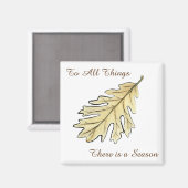 Aimant À tout Il y a une feuille de saison (Recto/Verso)