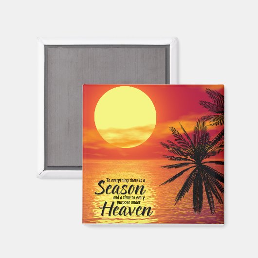 Aimant À Tout Il Y A Une Saison (Ecclesiastes 3:1) (Recto/Verso)