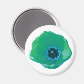 Aimant à tulipe verte et bleue (Recto/Verso)