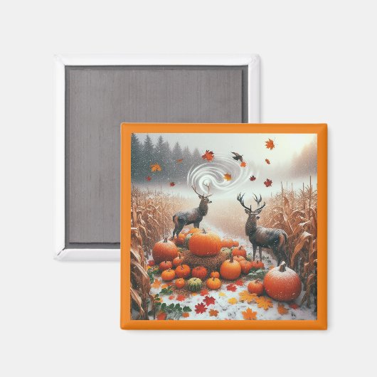 Aimant à vent d'automne (Recto/Verso)