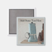 Aimant à vie morte Abstraite de café (Recto/Verso)