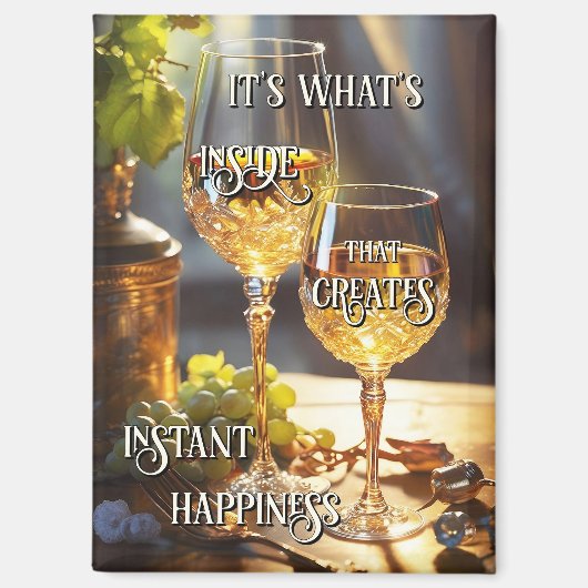 Aimant à vin amusant (Recto)