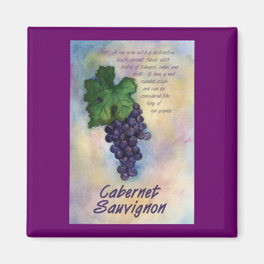 Aimant à vin Cabernet Sauvignon (Devant)