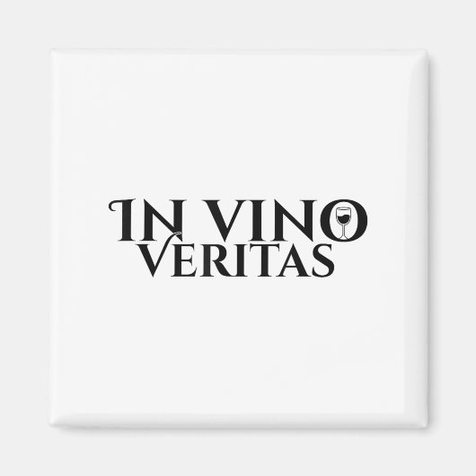 Aimant À Vino Veritas _ Latin _ Rome Antique _ Aimer Le V (Devant)