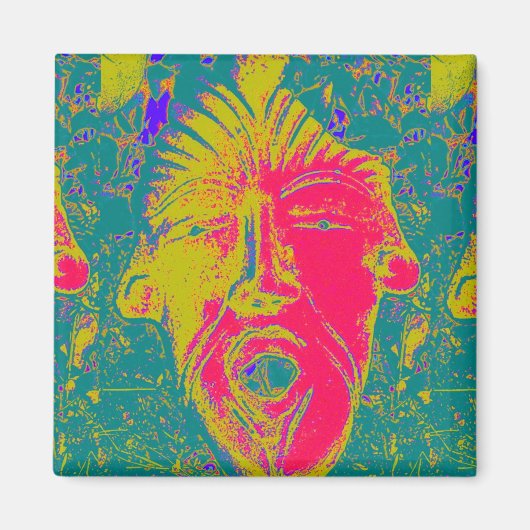 aimant à visage chanté (Devant)