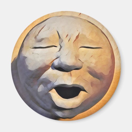 Aimant à visage de lune (Devant)