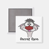 Aimant à visage furet (Recto/Verso)