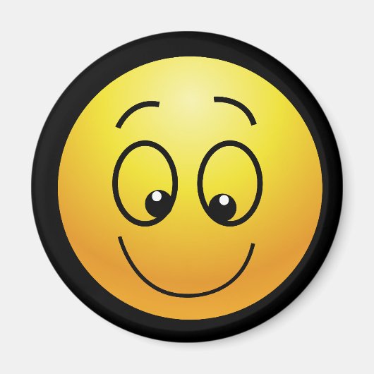 Aimant à visage souriant (Devant)