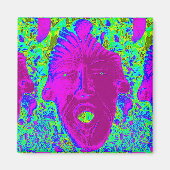 aimant à visage violet (Devant)