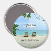 Aimant Aaah...modèle de retraite (Recto/Verso)