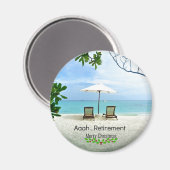 Aimant Aaah...retraite...Joyeux Noël (Recto/Verso)