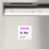 Aimant Aaron est mon chat (In Situ (Lave-vaisselle))