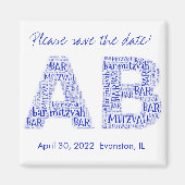 Aimant AB 091db5 Monogramme magnétique (Devant)