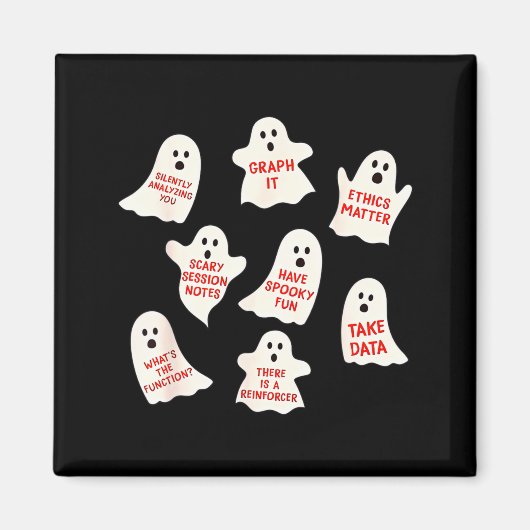 Aimant Aba Halloween Behavior Fall Applied Behavior Ysis  (Devant)