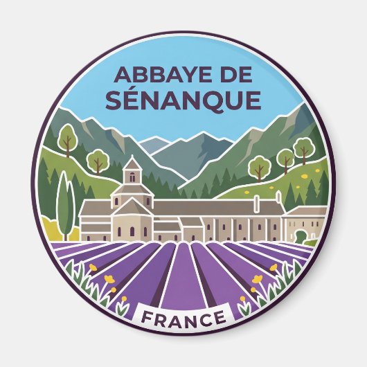 Aimant Abbaye de Sénanque France (Devant)