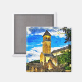 Aimant abbaye d'Orval en Belgique (Recto/Verso)