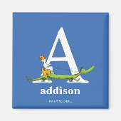 Aimant ABC du Dr Seuss : Lettre A - Blanc | Ajouter Votre (Devant)