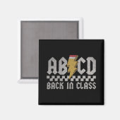 Aimant Abcd Ck En Cl Premier Jour Ck D'école Enseignant É (Recto/Verso)