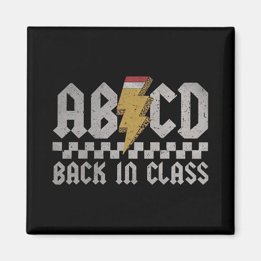 Aimant Abcd Ck En Cl Premier Jour Ck D'école Enseignant É (Devant)