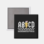 Aimant Abcd Kindergarten Rocks Pencil Lightning Enseignan (Recto/Verso)