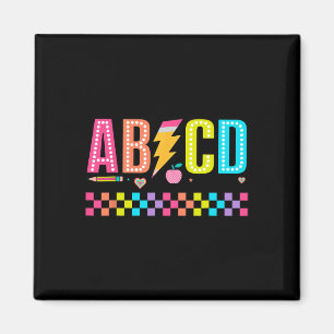 Aimant Abcd Tee de rentrée scolaire 