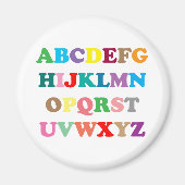Aimant ABC's colorful letters (Devant)