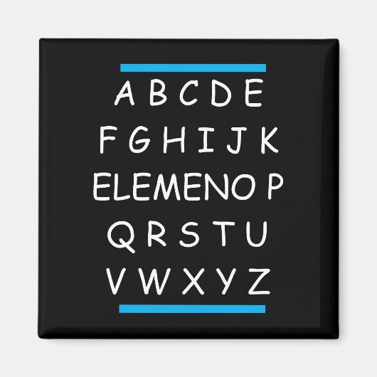 Aimant ABC's Funny Sarcastic Grammar (Devant)