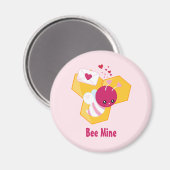 Aimant Abee Mine Mignonne Abeille aux Coeurs de Saint-Val (Recto/Verso)