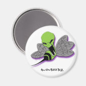 Aimant Abeille Alien (Recto/Verso)