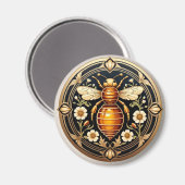 Aimant Abeille Art Nouveau (Recto/Verso)
