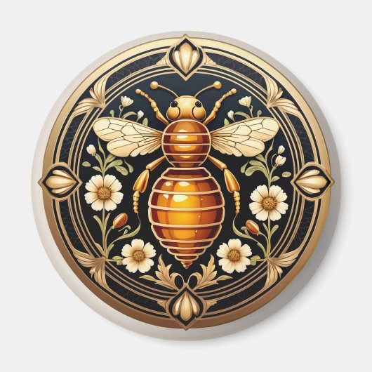 Aimant Abeille Art Nouveau (Devant)