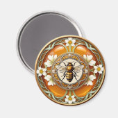 Aimant Abeille Art Nouveau (Recto/Verso)